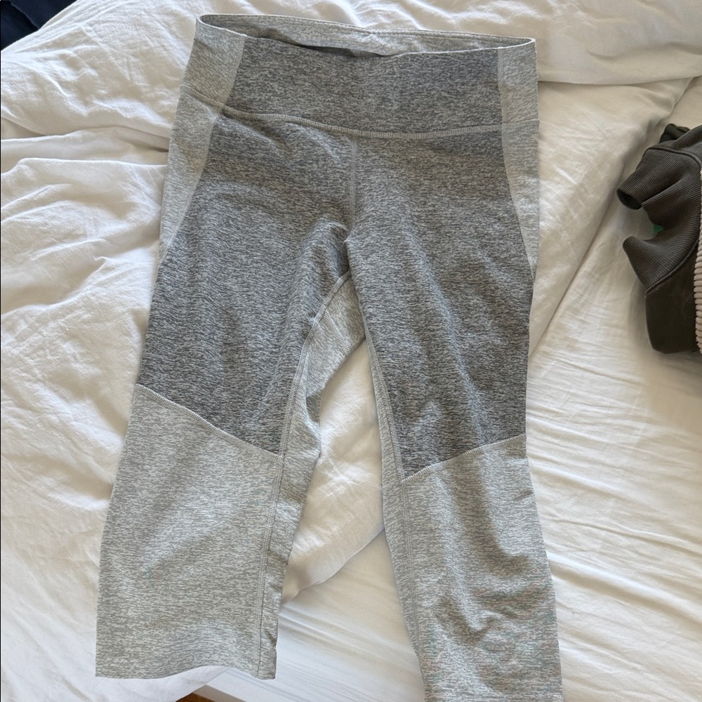 Outdoor Voices Women's Gray Two-Tone Leggings